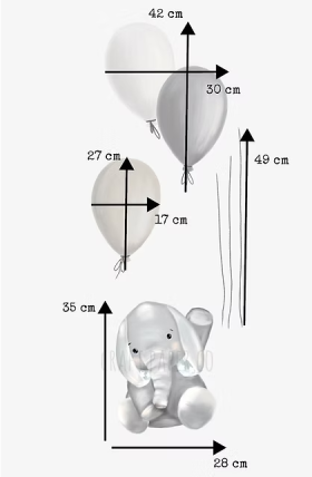 Balon Tutan Yavru Fil