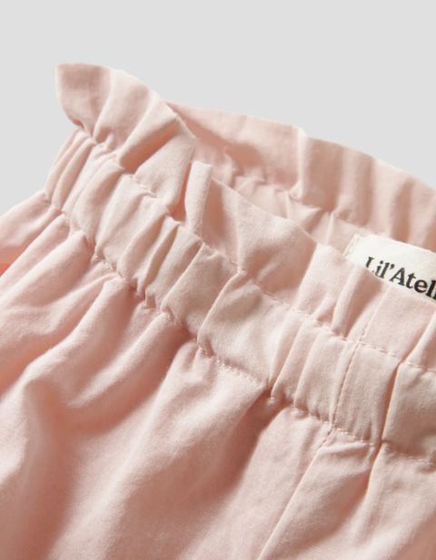 Pembe Nakışlı Şortlu Takım