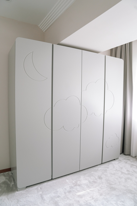 Malia D&ouml;rt Kapaklı Gardırop