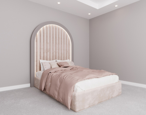 Romy Kumaş Kaplamalı Karyola