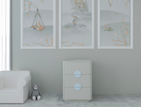 Lilyum 3 &Ccedil;ekmeceli Şifonyer