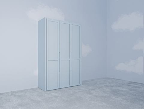 Natus &Uuml;&ccedil; Kapaklı Gardırop