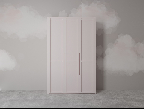 Natus &Uuml;&ccedil; Kapaklı Gardırop