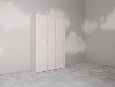 Natus &Uuml;&ccedil; Kapaklı Gardırop