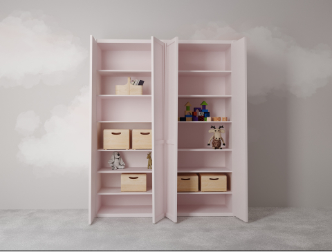 Natus D&ouml;rt Kapaklı Gardırop