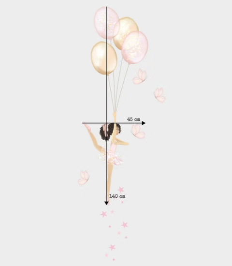 Balerin Duvar Sticker