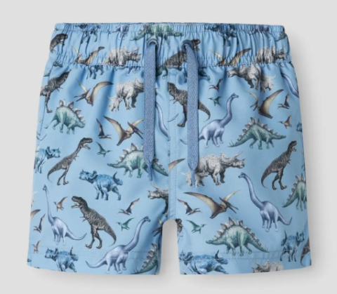 Name İt Desenli Deniz Şortu