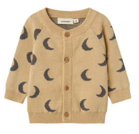 Lil Atelier Ay Desenli Hırka Alt Takım