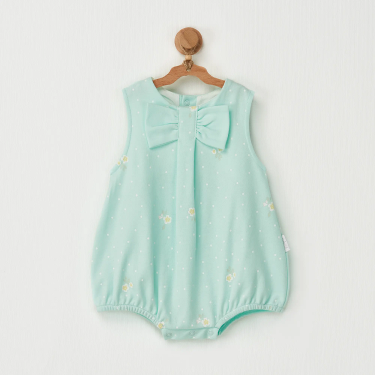 FİYONK DETAYLI &Ccedil;İ&Ccedil;EK DESENLİ SALOPET