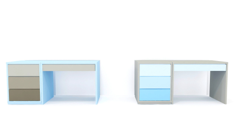 Bellis &Ccedil;alışma Masası - 4 &Ccedil;ekmeceli